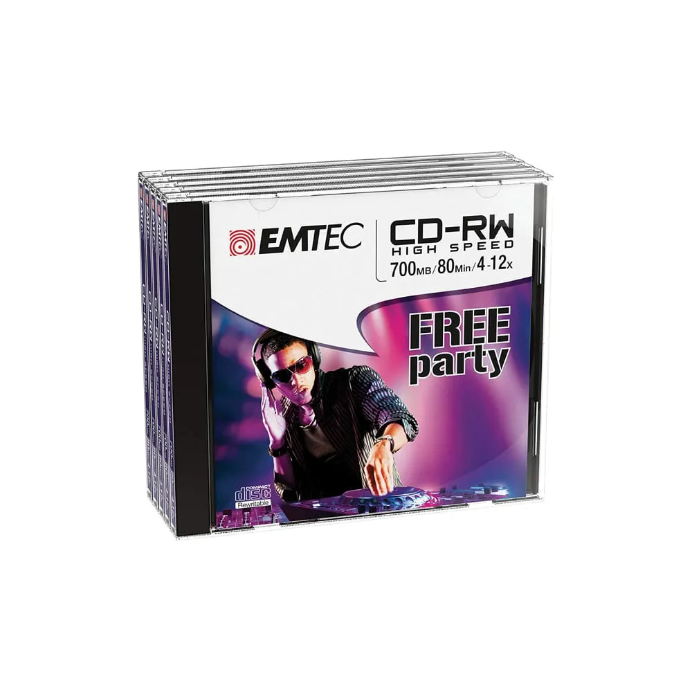 Emtec - CD-RW - ECOCRW80512JC - 80min/700mb