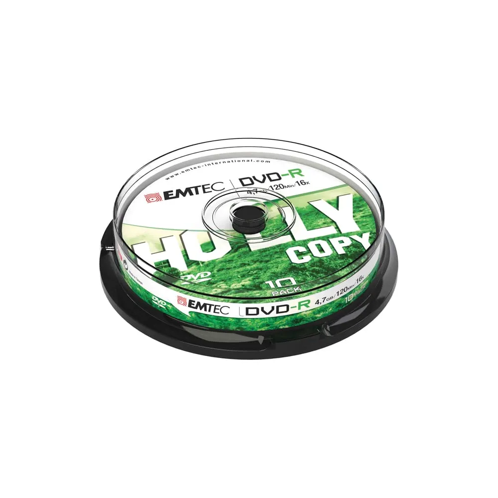 Emtec - DVD-R - registrabile - ECOVR471016CB - 4,7GB - conf. 10 pz