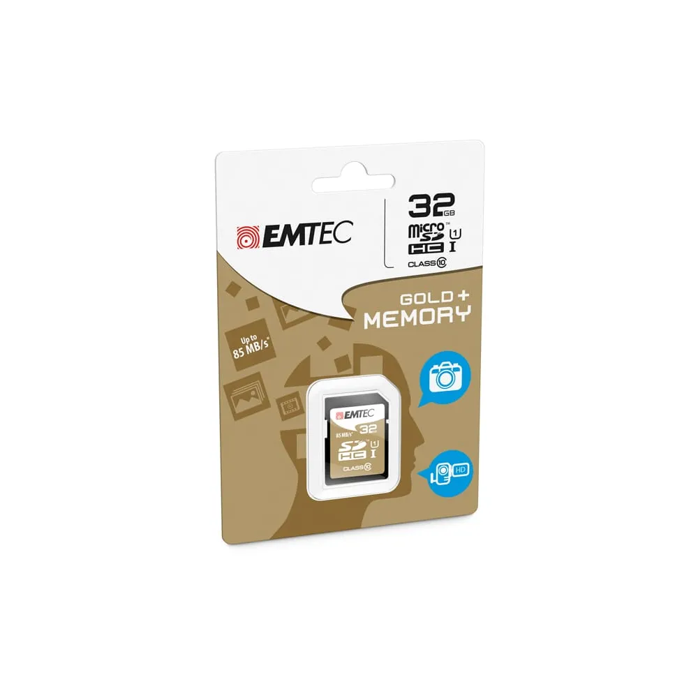 Emtec - SDHC Class 10 Gold + - ECMSD32GHC10GP - 32GB