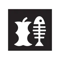 Etichetta adesiva raccolta differenziata - con icona "ORGANICO" - 120 x 130 mm - vinile - bianco opaco - Medial