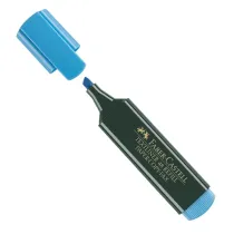 Evidenziatore Textliner 48 -  punta di 3 differenti larghezze: 5,0- 3,0-1,0mm - azzurro - Faber-Castell
