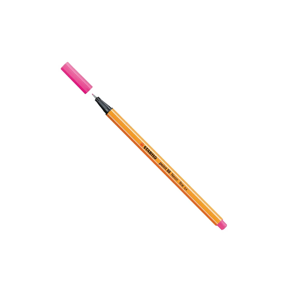 Fineliner Point 88 - tratto 0,4 mm - rosa neon 056 - Stabilo
