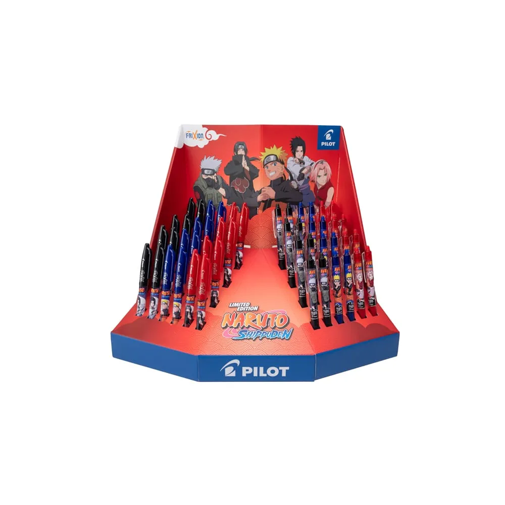 Frixion Ball e Clicker Naruto - colori assortiti - Pilot - expo 96 pezzi