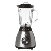 Frullatore Frullo Glass - con bicchiere in vetro - 600 W - nero/argento - Melchioni family