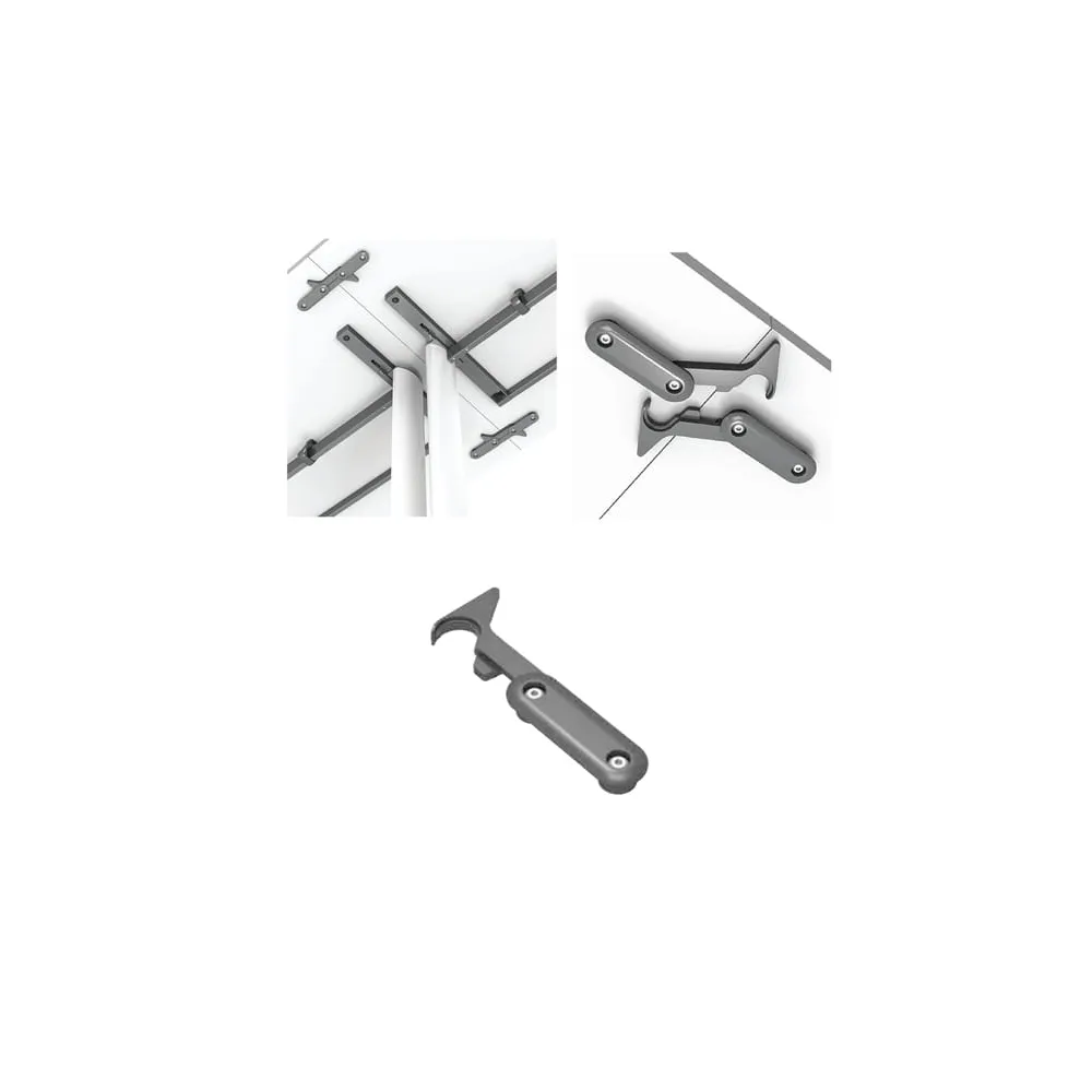 Ganci di collegamento per tavoli Taxi - nero - kit 4 pezzi