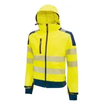 Giacca alta visibilitÃ  Softshell Miky - taglia L - giallo fluo - U-Power