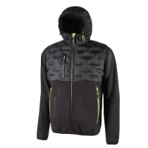 Giacca ibrida Spock- idrorepellente - taglia L - nero/giallo - U-Power