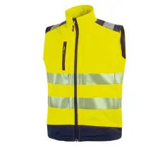 Gilet alta visibiltÃ  Softshell Dany - taglia L - giallo fluo - U-Power