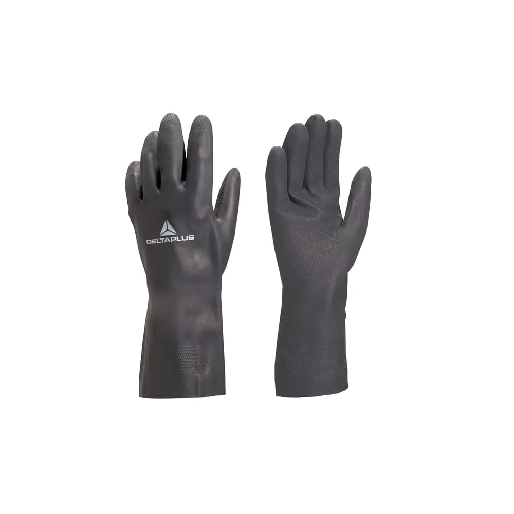 Guanti per protezione chimica VE509 - neoprene floccato cotone - taglia 07/08 - nero - Deltaplus