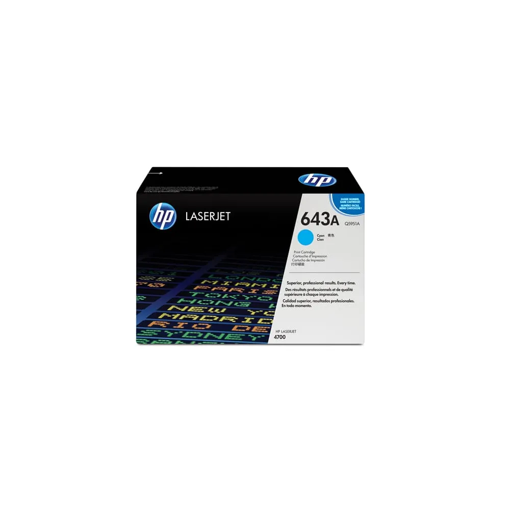 Hp - Toner originale - 643A - Ciano - Q5951A - 10.000 pag