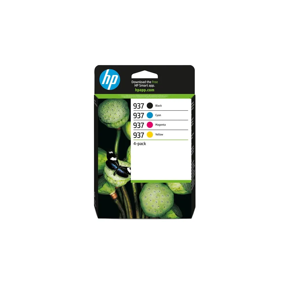 Hp originale - Cartuccia 937 4-pack - BK/C/M/Y - 6C400NE