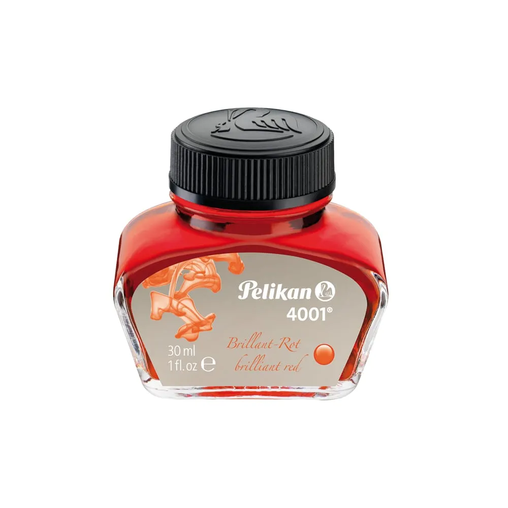 Inchiostro stilografico 4001 - 30 ml - rosso - Pelikan