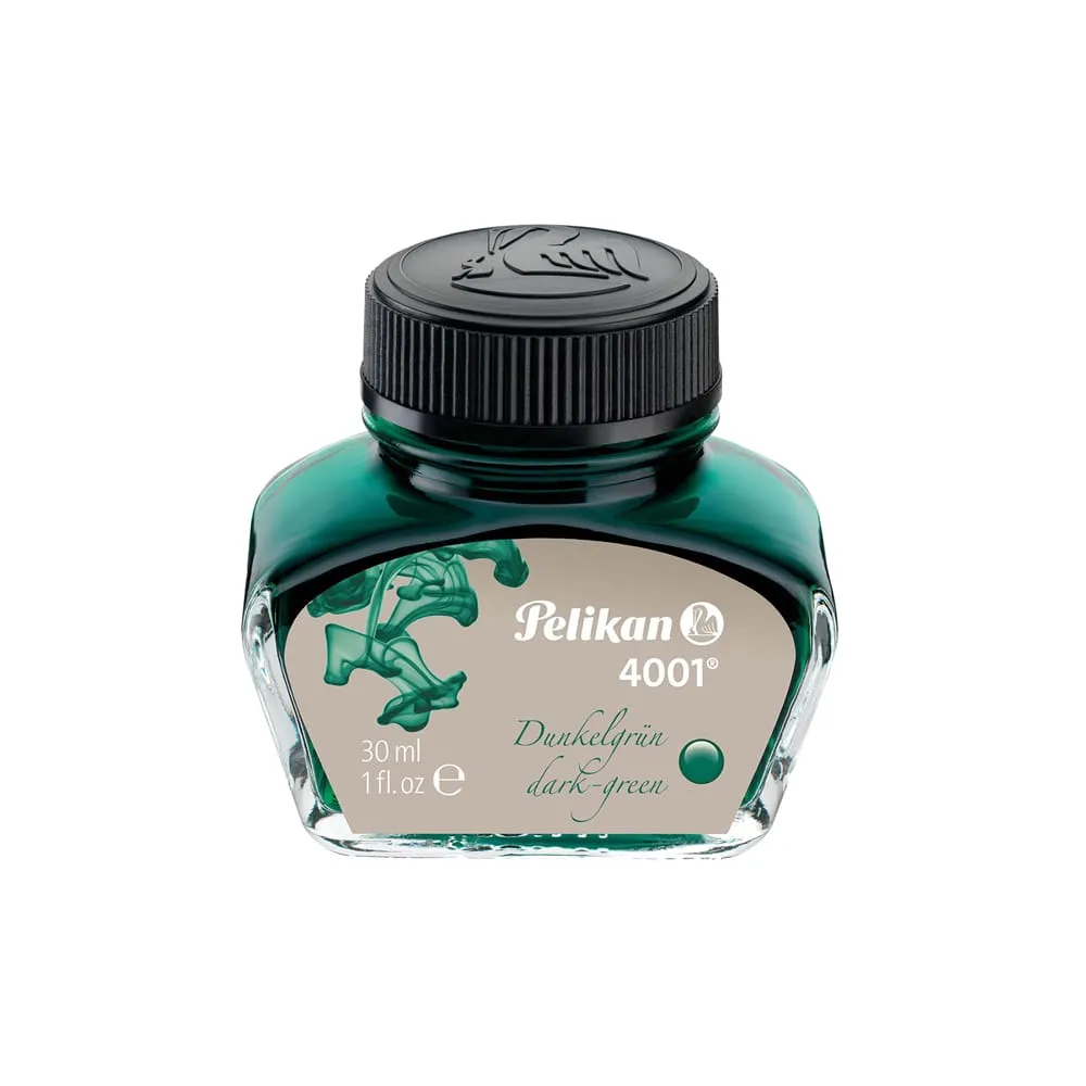Inchiostro stilografico 4001 - 30 ml - verde scuro - Pelikan