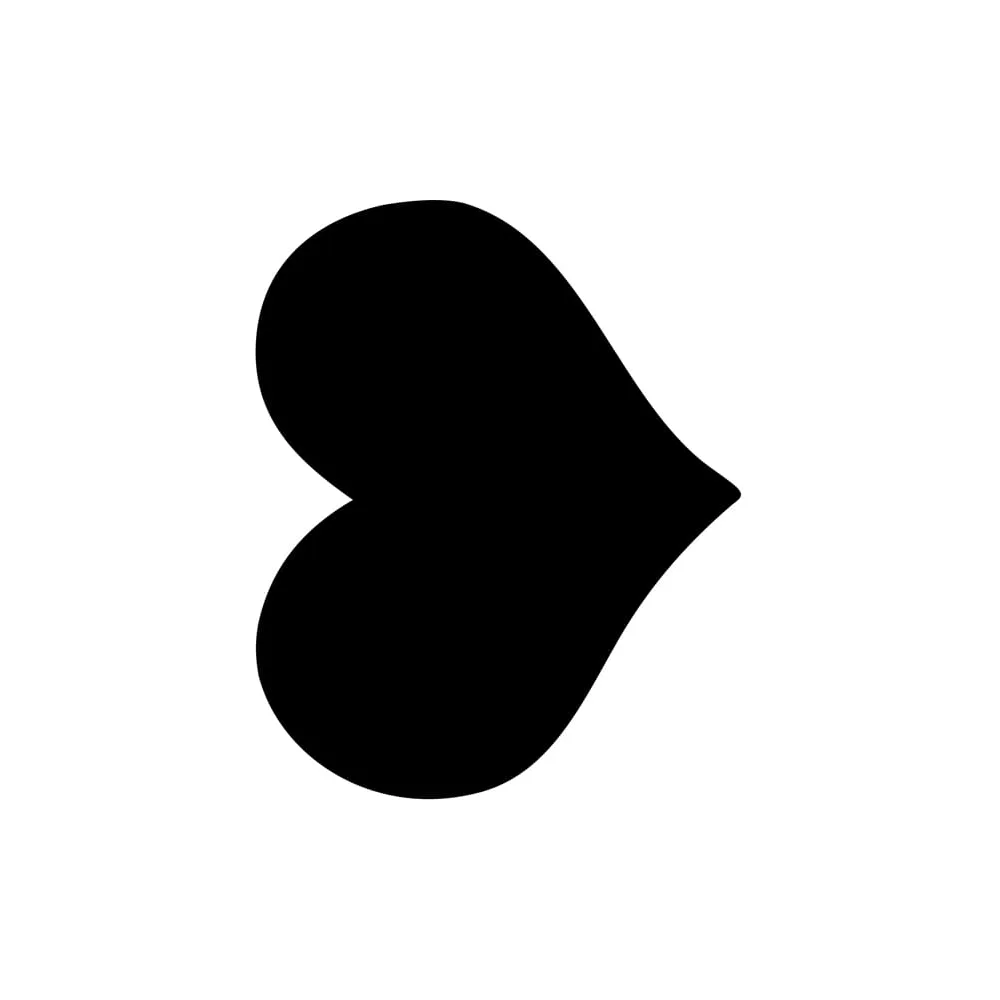 Lavagna da parete Silhouette - 29,5 x 35,8 cm - forma cuore - nero - Securit