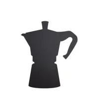 Lavagna da parete Silhouette - 30 x 50 cm - forma moka - nero - Securit