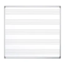 Lavagna magnetica Maya Musica - pentagramma musicale - 120 x 120 cm - Bi-Office