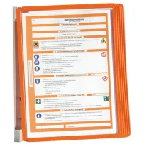 Leggio da parete Vario Wall 5 - 5 pannelli Sherpa inclusi - arancione - Durable