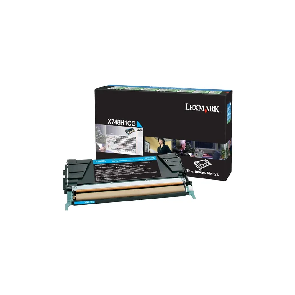 Lexmark - Toner - Ciano - X748H1CG - return program - 10.000 pag