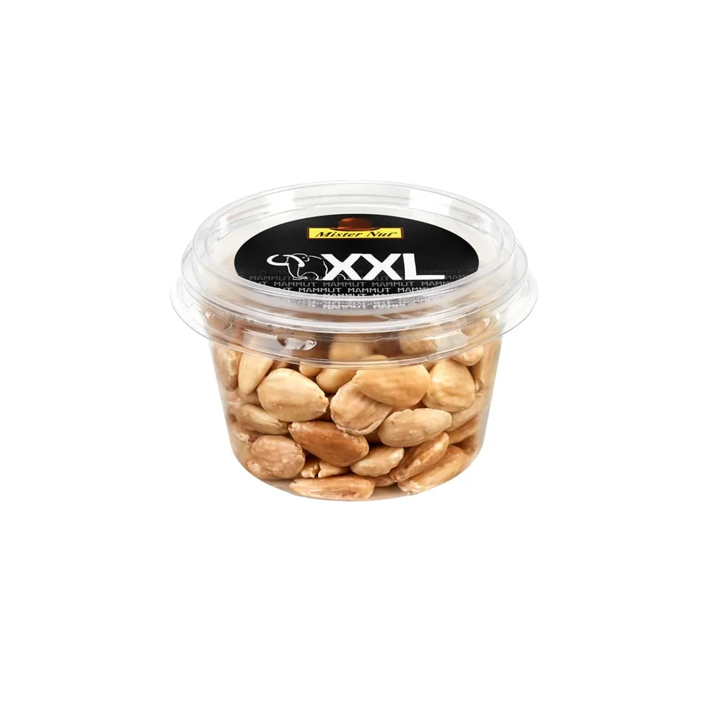 Mandorle pelate tostate e salate - in bicchiere - 120 gr - Mister Nut