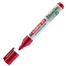 Marcatore permanente 21 Ecoline - punta conica -  da 1,5 a 3 mm - rosso - Edding