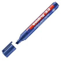 Marcatore permanente 33 - punta scalpello - da 1 a 5 mm - blu - Edding