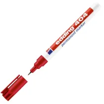 Marcatore permanente 404  - punta tonda extra fine  - 0,75 mm - rosso - Edding