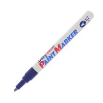 Marcatore permanente A 440 - a vernice - punta tonda fine - 1,2 mm - blu - Artline