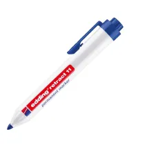 Marcatore permanente a scatto 11 - punta tonda - da 1,5 a 3 mm - blu - Edding