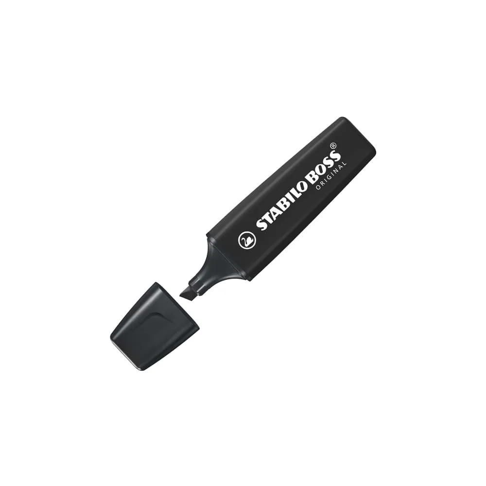 Marcatore Stabilo Boss Original - tratto 2 - 5 mm - nero - Stabilo