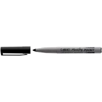 Marcatori permanente Marking a base d'alcool - punta pocket tonda 1,10mm - nero - Bic - conf. 12 pezzi