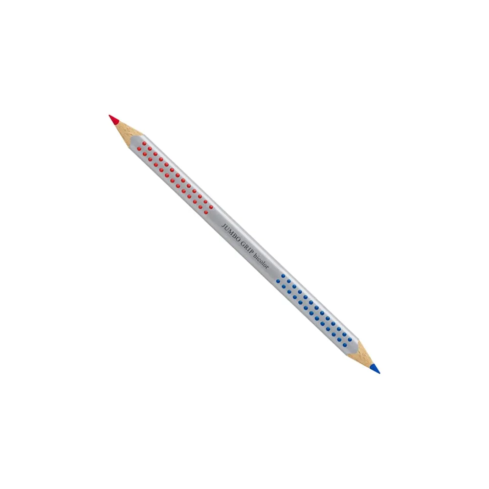 Matita bicolore triangolare Jumbo Grip 1109-10 - rosso/blu - Faber-Castell