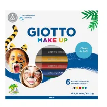Matite cosmetiche Make Up - mina diam. 6,25 mm - colori classici - Giotto - conf. 6 pezzi