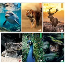 Maxiquaderno Animal fantasia - A4 - 1 rigo c/margine - 40+2 fogli - 80gr - BM