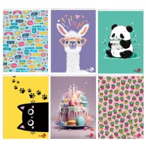 Maxiquaderno Bambina fantasia - A4 - 5mm c/margine - 40+2 fogli - 80gr - BM