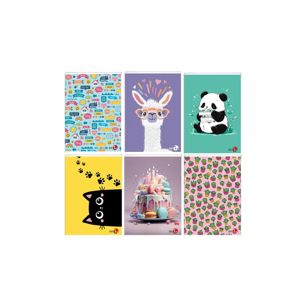 Maxiquaderno Bambina fantasia - A4 - rigo di 3a - 40+2 fogli - 80gr - BM