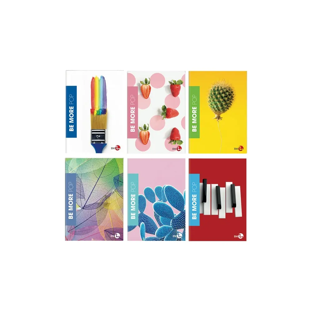 Maxiquaderno Be More Pop - A4 - 1 rigo - 36+2 fogli - 100 gr - BM