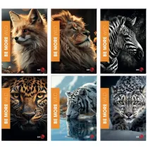 Maxiquaderno Be More Wild - A4 - 1 rigo - 36+2 fogli - 100 gr - BM