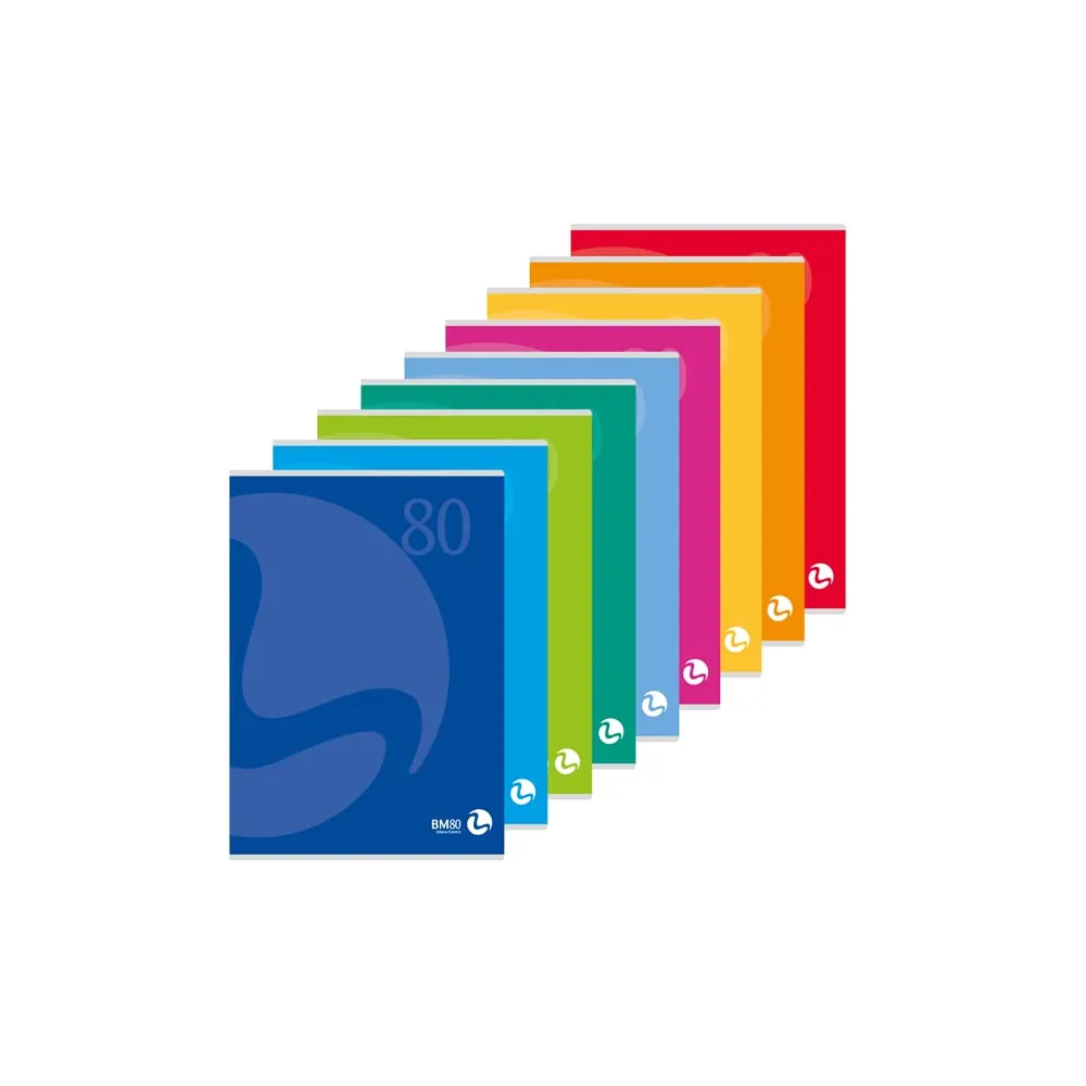Maxiquaderno Color 80 - A4 - 1 rigo - 80 fogli - 80gr - BM
