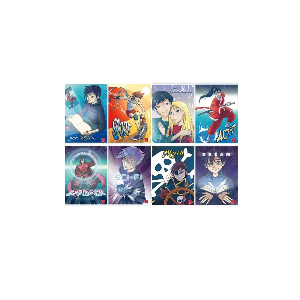 Maxiquaderno Manga - A4 - 1 rigo - c/margine - 42 fogli - 80 gr - Pigna