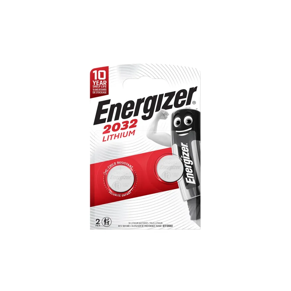 Micropila CR2032 - 3V - a pastiglia - litio - Energizer - blister 2 pezzi