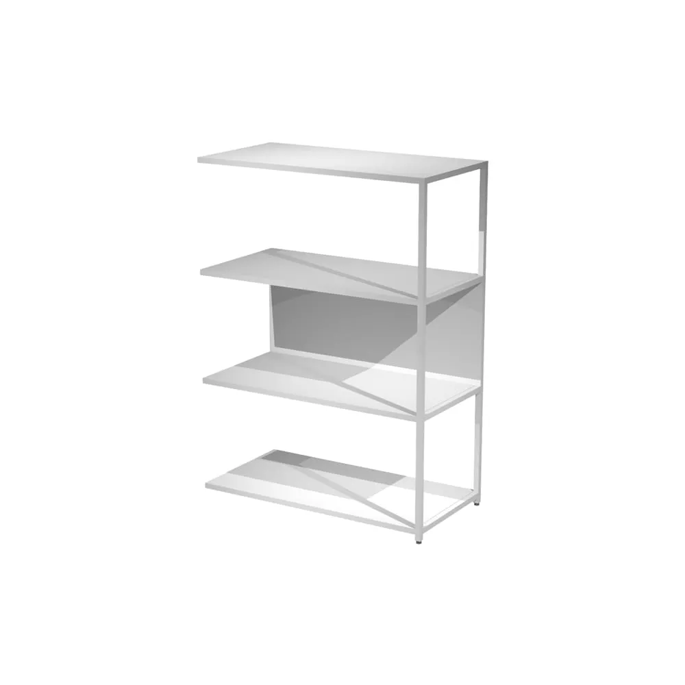 Modulo aggiuntivo per libreria Modular - 90 x 44 x 122 cm - struttura metal bianco - bianco