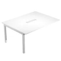 Modulo aggiuntivo per tavolo riunioni AgorÃ  - 6 posti - 160 x 120 x 72,5 cm - bianco