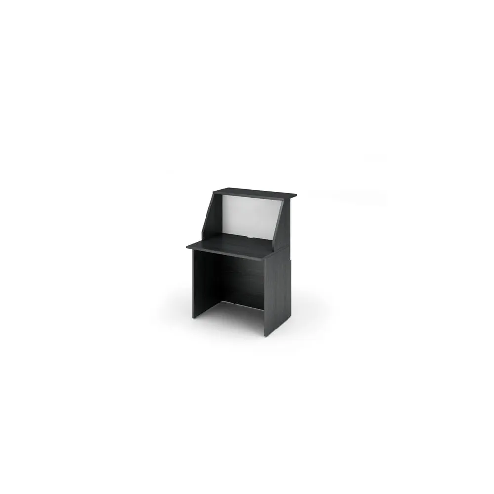 Modulo Prestige reception sopralzo/desktop - 80 x 76,1 x 117 cm - nero venato/bianco