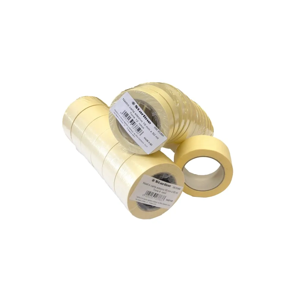 Nastro adesivo - 25 mm x 50 m - carta - beige - Starline