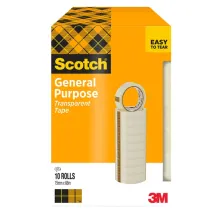 Nastro adesivo 508 - 15 mm x 66 m - PP - trasparente - Scotch - torre 10 rotoli