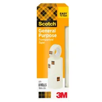 Nastro adesivo 508 - 19 mm x 33 m - PP - trasparente - Scotch - torre 8 rotoli