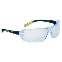 Occhiali detectabili Helium2 - policarbonato - monoblocco - trasparente/blu - Deltaplus