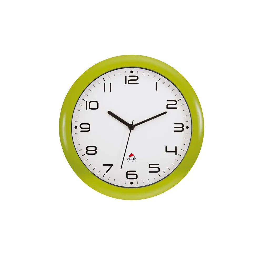 Orologio da parete Hornew - diametro 30 cm - verde - Alba