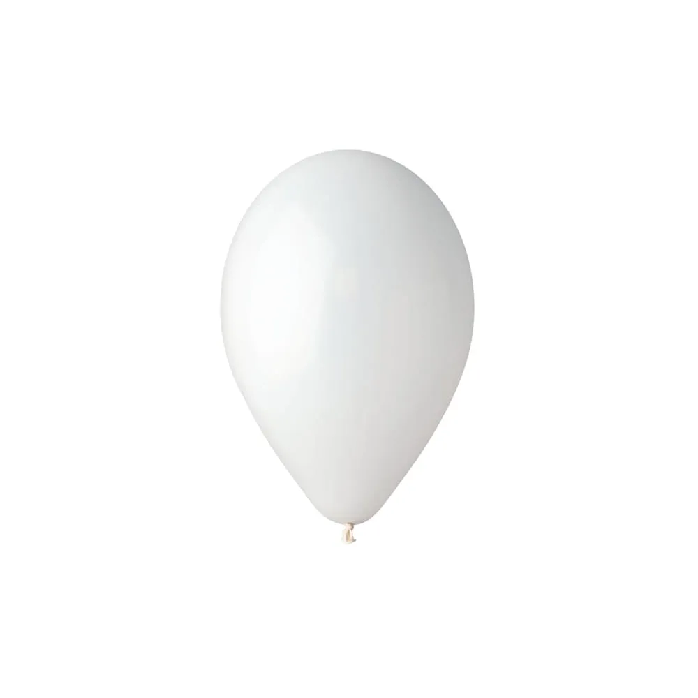 Palloncino - diametro 26 cm - lattice - bianco - Big Party - conf. 25 pezzi