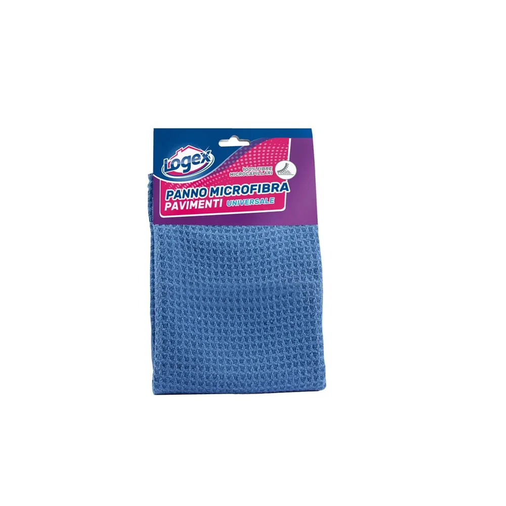 Panno per pavimenti - microfibra - 40x60 cm - blu - Logex Professional